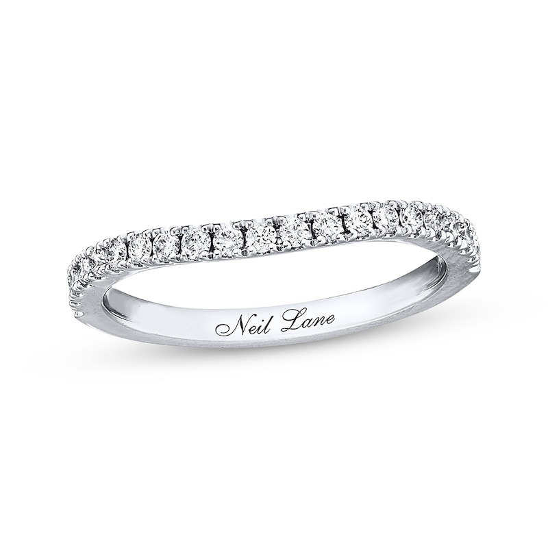 Main Image 1 of Previously Owned Neil Lane Wedding Band 1/3 ct tw Round-cut Diamonds 14K White Gold