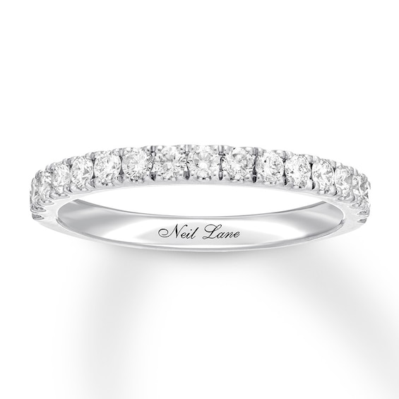 Previously Owned Neil Lane Diamond Wedding Band 1/2 ct tw Round-cut 14K White Gold