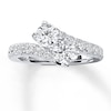 Thumbnail Image 1 of Previously Owned Ever Us Two-Stone Diamond Anniversary Ring 2 ct tw Round-cut 14K White Gold