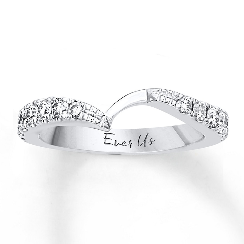 Main Image 1 of Previously Owned Ever Us Band 5/8 ct tw Round-cut Diamonds 14K White Gold