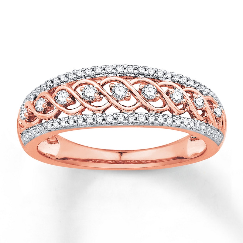 Main Image 1 of Previously Owned Diamond Ring 1/4 ct tw Round-cut 10K Rose Gold