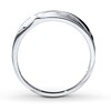 Thumbnail Image 1 of Previously Owned Men's Diamond Wedding Band 1/15 ct tw Round-cut 10K White Gold