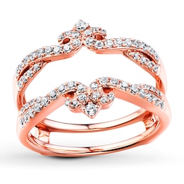 Previously Owned Diamond Enhancer Ring 1/2 ct tw Round-cut 14K Rose Gold