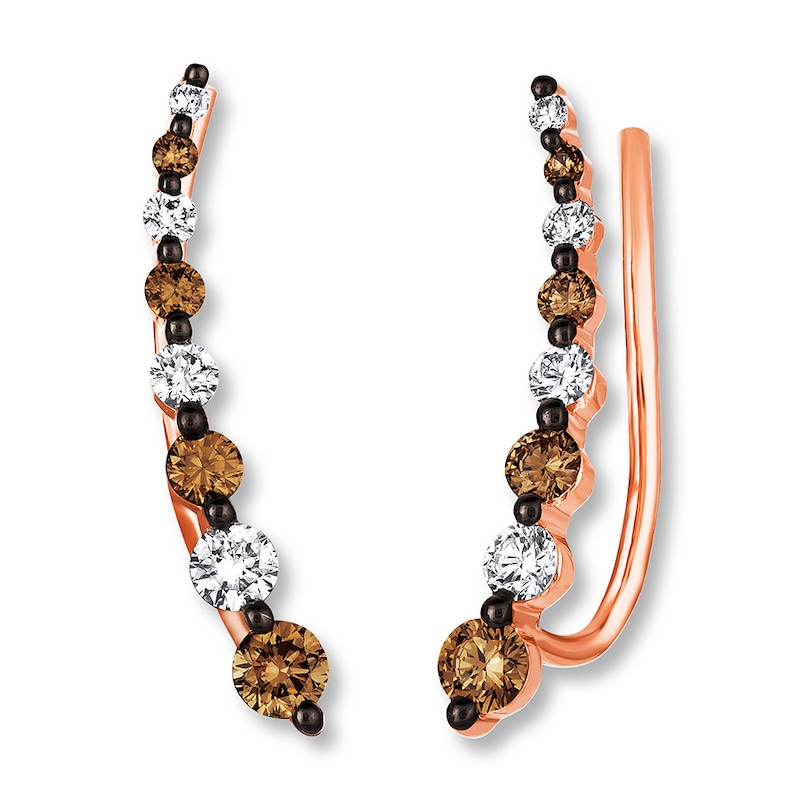 Main Image 1 of Previously Owned Le Vian Earrings 1/2 ct tw Diamonds 14K Rose Gold