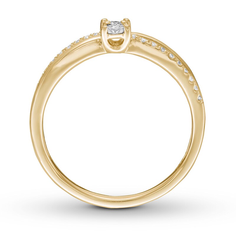Main Image 2 of Previously Owned Ever Us Diamond Ring 1/6 ct tw 10K Yellow Gold