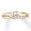 Thumbnail Image 4 of Previously Owned Ever Us Diamond Ring 1/6 ct tw 10K Yellow Gold