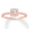 Thumbnail Image 0 of Previously Owned Ever Us Diamond Ring 3/8 ct tw Baguette & Round 10K Rose Gold