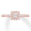 Thumbnail Image 4 of Previously Owned Ever Us Diamond Ring 3/8 ct tw Baguette & Round 10K Rose Gold
