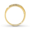 Previously Owned Men's Diamond Wedding Band 1/10 ct tw Round-cut 10K Yellow Gold