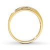 Thumbnail Image 1 of Previously Owned Men's Diamond Wedding Band 1/10 ct tw Round-cut 10K Yellow Gold