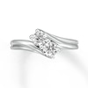 Thumbnail Image 4 of Previously Owned Ever Us Two-Stone Diamond Anniversary Ring 5/8 ct tw Round-cut 14K White Gold