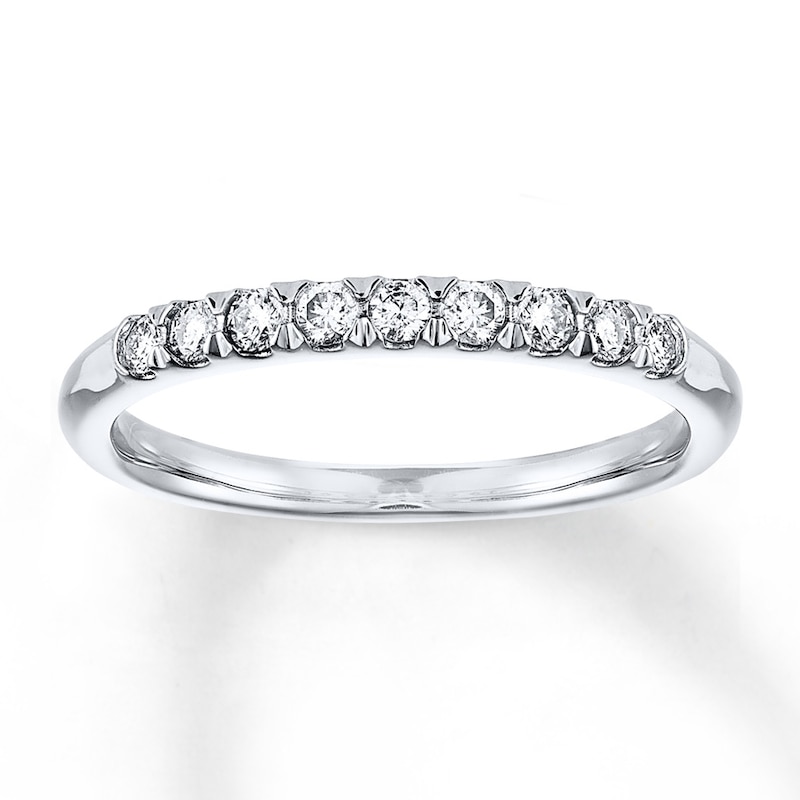 Main Image 1 of Previously Owned Diamond Anniversary Band 1/4 ct tw Round-cut 14K White Gold