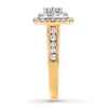 Thumbnail Image 2 of Previously Owned Diamond Engagement Ring 3/4 ct tw Princess & Round-cut 14K Two-Tone Gold