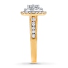 Thumbnail Image 2 of Previously Owned Diamond Engagement Ring 3/4 ct tw Princess & Round-cut 14K Two-Tone Gold