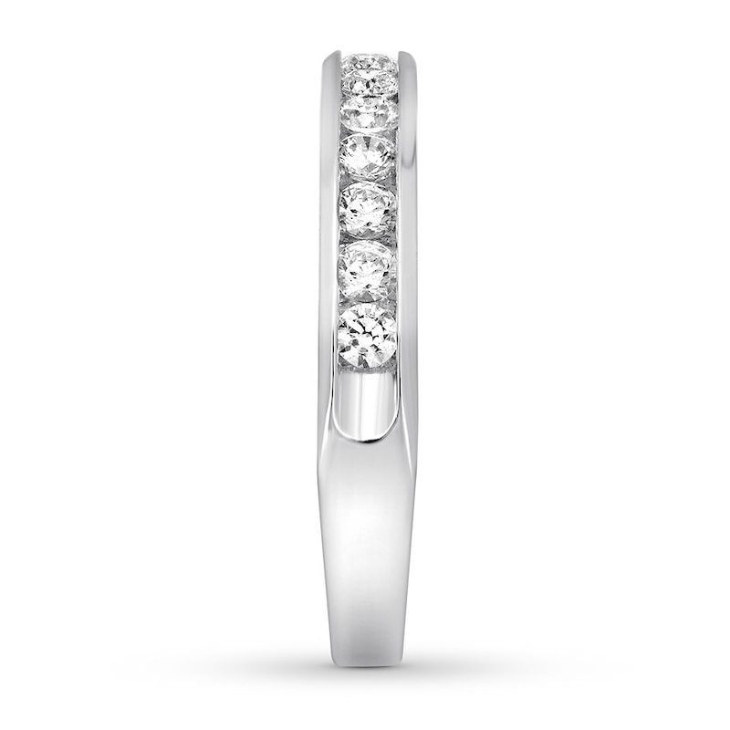 Main Image 3 of Previously Owned Diamond Anniversary Band 1/2 ct tw Round-cut 10K White Gold