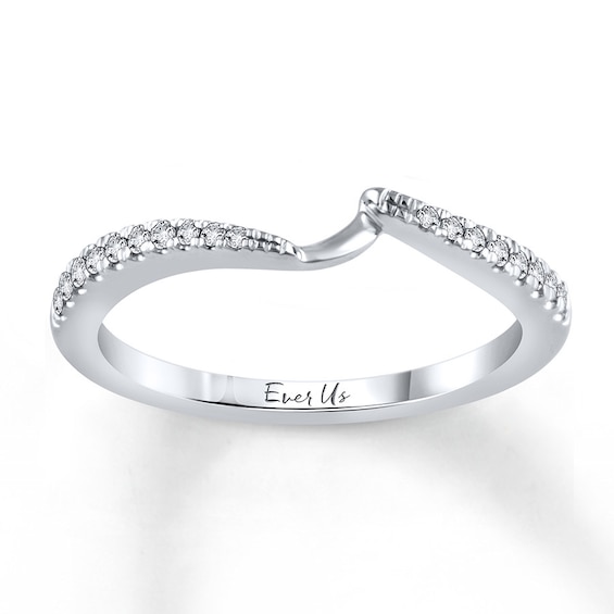 Previously Owned Ever Us Diamond Band 1/8 ct tw Round-cut 14K White Gold