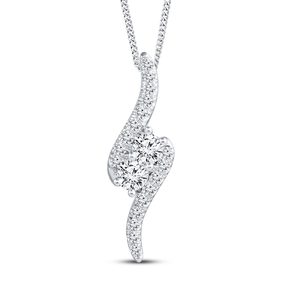 Previously Owned Ever Us Diamond Necklace 1 cttw 14K White Gold