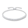Previously Owned Diamond Bolo Bracelet 1/2 ct tw Sterling Silver 9.5"