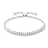 Thumbnail Image 1 of Previously Owned Diamond Bolo Bracelet 1/2 ct tw Sterling Silver 9.5&quot;