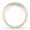 Thumbnail Image 1 of Previously Owned Men's Diamond Band 1/10 ct tw Round-cut 10K Two-Tone Gold