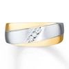 Thumbnail Image 3 of Previously Owned Men's Diamond Band 1/10 ct tw Round-cut 10K Two-Tone Gold