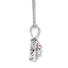 Thumbnail Image 3 of Previously Owned Diamond Necklace 1/5 ct tw Round-cut Sterling Silver & 10K Rose Gold