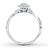 Thumbnail Image 2 of Previously Owned Diamond Ring 3/8 ct tw Round-cut 14K White Gold