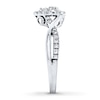 Thumbnail Image 2 of Previously Owned Diamond Ring 3/8 ct tw Round-cut 14K White Gold