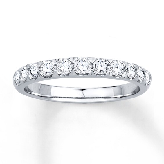 Previously Owned Diamond Anniversary Band 1/2 ct tw Round-cut 14K White Gold