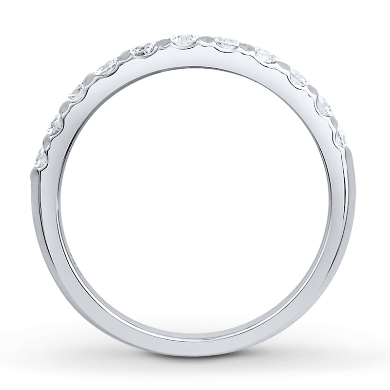 Main Image 2 of Previously Owned Diamond Anniversary Band 1/2 ct tw Round-cut 14K White Gold