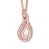 Previously Owned Diamond Necklace 1/5 ct tw 10K Rose Gold 19"