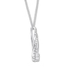 Thumbnail Image 2 of Previously Owned Diamond Necklace 1/2 ct tw 10K White Gold 19&quot;