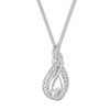 Thumbnail Image 2 of Previously Owned Diamond Necklace 1/2 ct tw 10K White Gold 19"