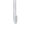 Previously Owned Diamond Bar Necklace 1 ct tw Round-cut 14K White Gold