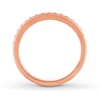 Thumbnail Image 2 of Previously Owned THE LEO Diamond Wedding Band 1/4 ct tw Round-cut 14K Rose Gold