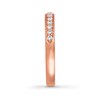 Thumbnail Image 3 of Previously Owned THE LEO Diamond Wedding Band 1/4 ct tw Round-cut 14K Rose Gold