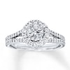 Thumbnail Image 0 of Previously Owned Diamond Engagement Ring 7/8 ct tw Round-cut 18K White Gold