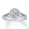 Thumbnail Image 0 of Previously Owned Diamond Engagement Ring 7/8 ct tw Round-cut 18K White Gold