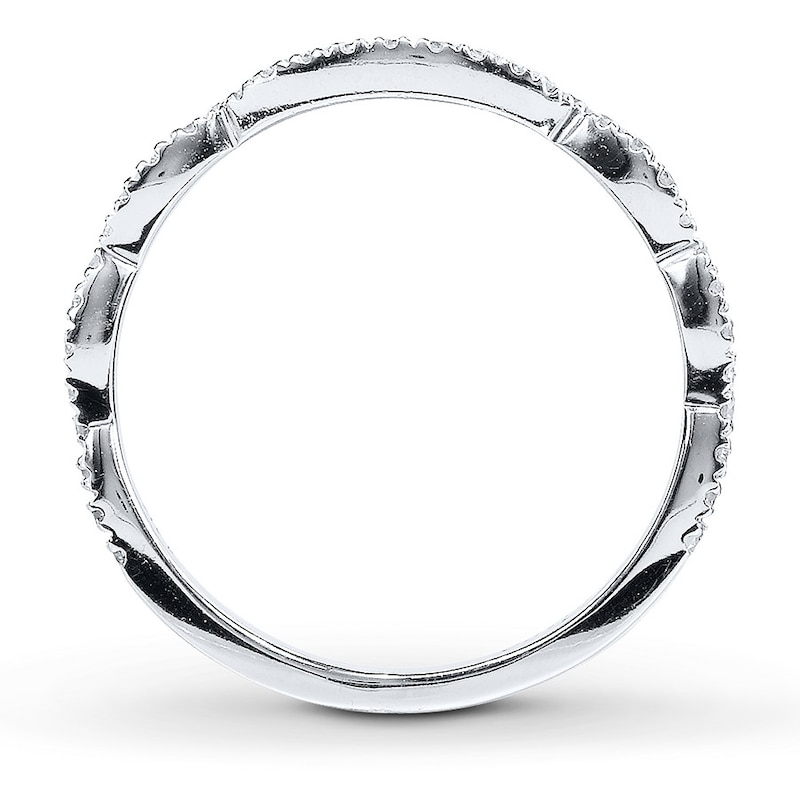 Main Image 2 of Previously Owned Neil Lane Diamond Wedding Band 1/6 ct tw Round-cut 14K White Gold