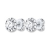 Thumbnail Image 2 of Previously Owned THE LEO Diamond Earrings 7/8 ct tw Round-cut 14K White Gold