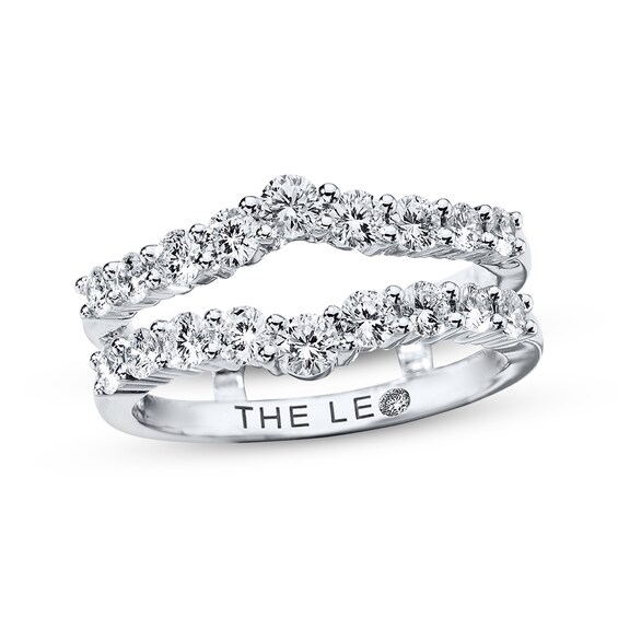 Previously Owned THE LEO Diamond Enhancer Ring ct tw Round-cut 14K White Gold