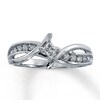 Thumbnail Image 0 of Previously Owned Diamond Promise Ring 1/4 ct tw Princess-Cut 10K White Gold - Size 4.75