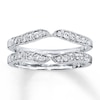 Thumbnail Image 1 of Previously Owned Diamond Enhancer Ring 1/4 ct tw Round-cut 10K White Gold - Size 4.75