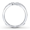 Thumbnail Image 2 of Previously Owned Diamond Enhancer Ring 1/4 ct tw Round-cut 10K White Gold - Size 4.75