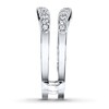 Thumbnail Image 3 of Previously Owned Diamond Enhancer Ring 1/4 ct tw Round-cut 10K White Gold - Size 4.75