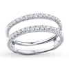 Thumbnail Image 1 of Previously Owned Diamond Enhancer Ring 1/2 ct tw Round-cut 14K White Gold Size 4.5
