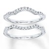 Thumbnail Image 1 of Previously Owned Diamond Wedding Band 3/8 ct tw Round-cut 14K White Gold - Size 9.5