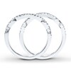 Thumbnail Image 2 of Previously Owned Diamond Wedding Band 3/8 ct tw Round-cut 14K White Gold - Size 9.5