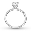 Thumbnail Image 2 of Previously Owned Diamond Engagement Ring 3/4 ct tw Round-cut 14K White Gold - Size 8.5