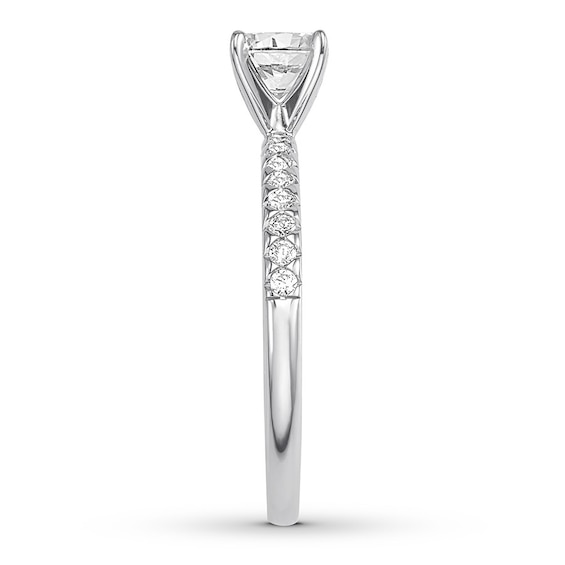 Thumbnail Image 3 of Previously Owned Diamond Engagement Ring 3/4 ct tw Round-cut 14K White Gold Size 8.5